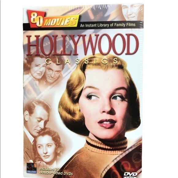 Hollywood Classics 80 Movies Collection 20 DVD Discs Classic Legendary SEALED - Picture 1 of 5